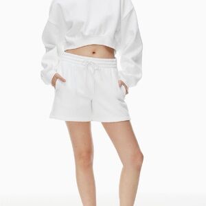 ARITZIA - White Sweatpant Shorts